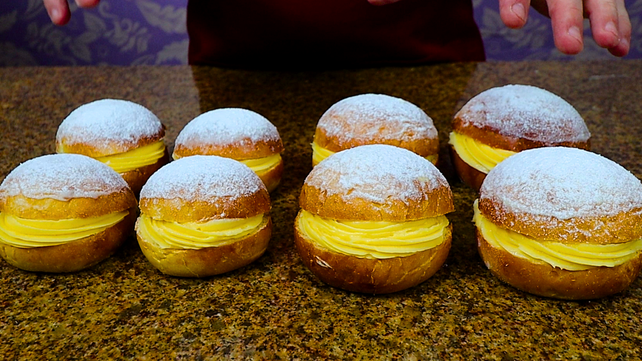 Receita de sonho de padaria assado