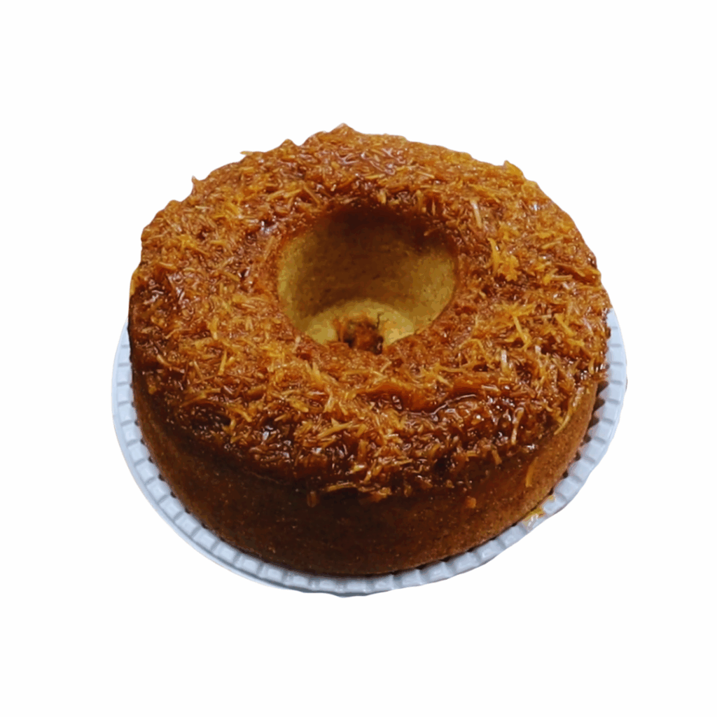 Bolo coco caramelado