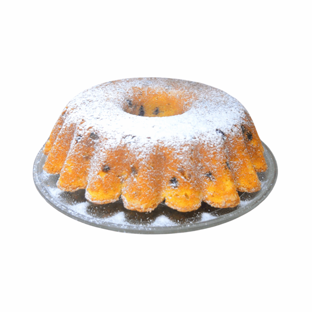 Bolo inglês com gotas