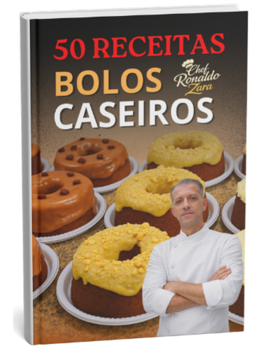 E-book 50 receitas de bolos caseiros confeitaria profissional